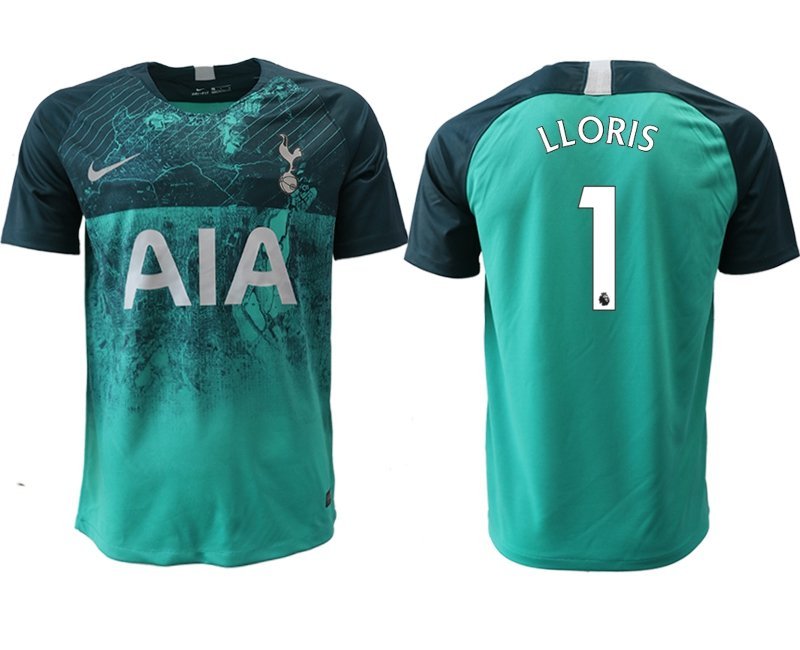 Tottenham Hotspur Hugo Lloris Green Third Soccer Jersey