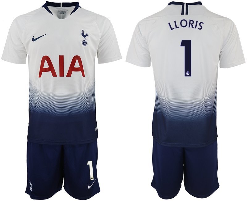 Tottenham Hotspur Hugo Lloris White Home Soccer Jersey Shorts Sets