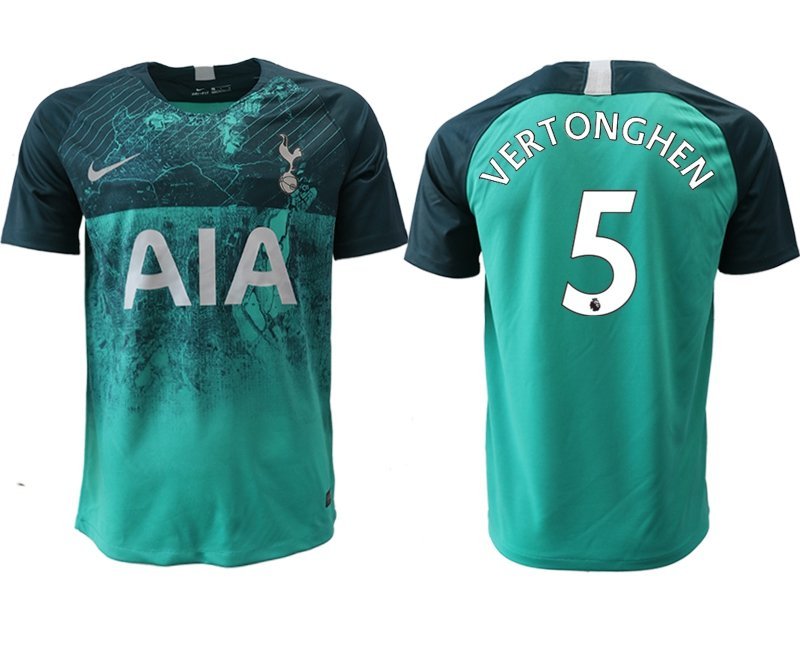 Tottenham Hotspur Jan Vertonghen Green Third Soccer Jersey