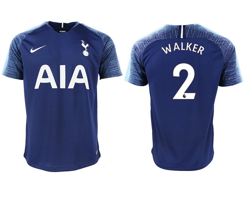 Tottenham Hotspur Kyle Walker Navy Blue Away Soccer Jersey