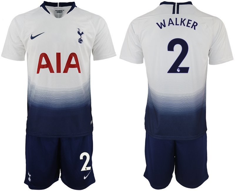 Tottenham Hotspur Kyle Walker White Home Soccer Jersey Shorts Sets