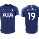 Tottenham Hotspur Mousa Dembele Navy Blue Away Soccer Jersey