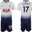 Tottenham Hotspur Moussa Sissoko White Home Soccer Jersey Shorts Sets