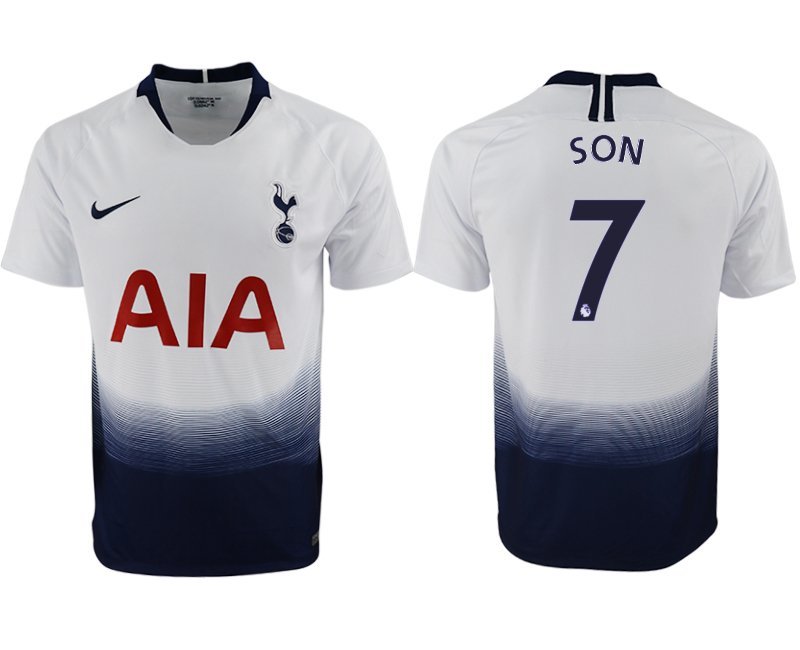Tottenham Hotspur Son Heung Min White Home Soccer Jersey