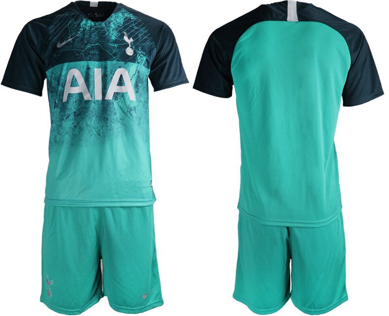 Tottenham Hotspur Team Green Third Soccer Jersey Shorts Sets