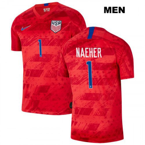 US Red Away Alyssa Naeher USMNT Soccer Jersey World Cup