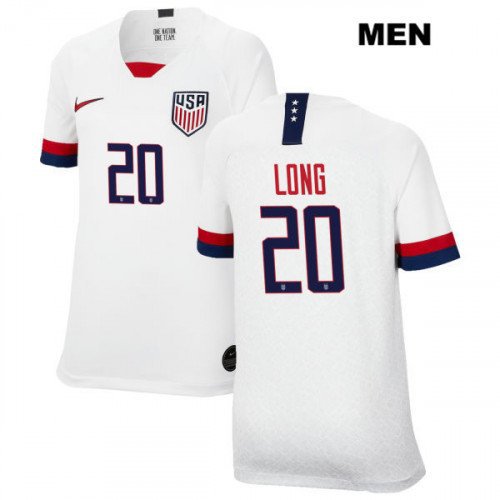 US White Home Allie Long USWNT Soccer Jersey World Cup
