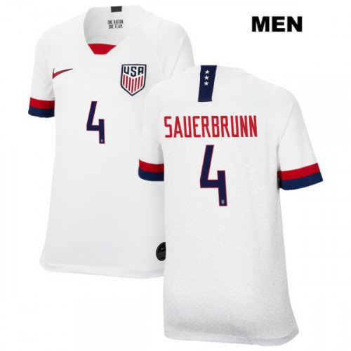 US White Home Becky Sauerbrunn USWNT Soccer Jersey World Cup