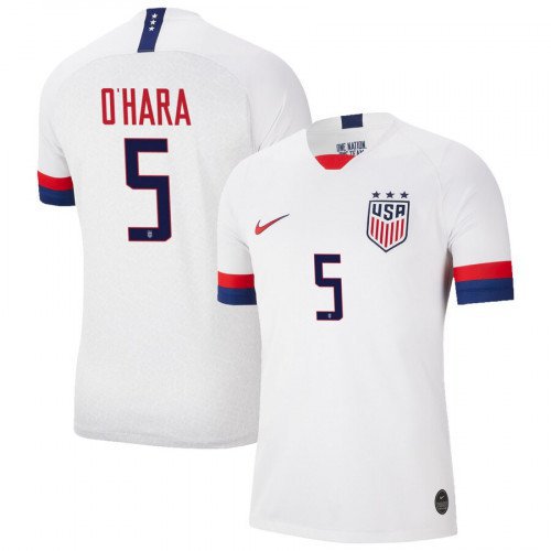 US White Home Kelley O'Hara USWNT Soccer Jersey World Cup