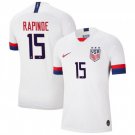 US White Home Megan Rapinoe USWNT Soccer Jersey World Cup