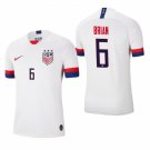 US WNT Home White Morgan BRIAN World Cup Soccer Jersey