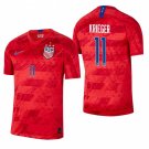 USA 4 STAR World Cup Champions USWNT Ali Krieger Red Away Jersey