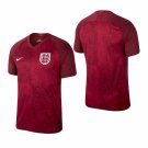 World Cup England National Team Away Red Team Jersey