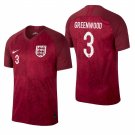 World Cup England Team Away Red Alex Greenwood Jersey