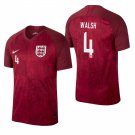 World Cup England Team Away Red Keira Walsh Jersey