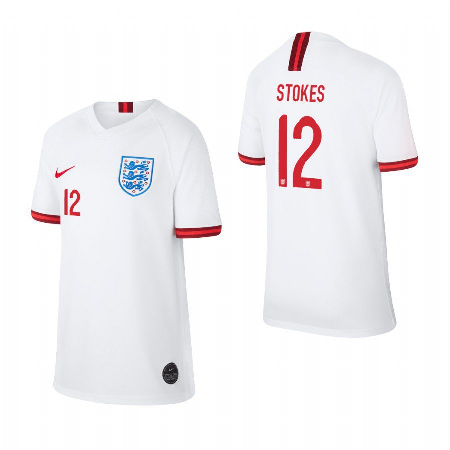 World Cup England Team Home White Demi Stokes Jersey