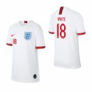 World Cup England Team Home White Ellen White Jersey