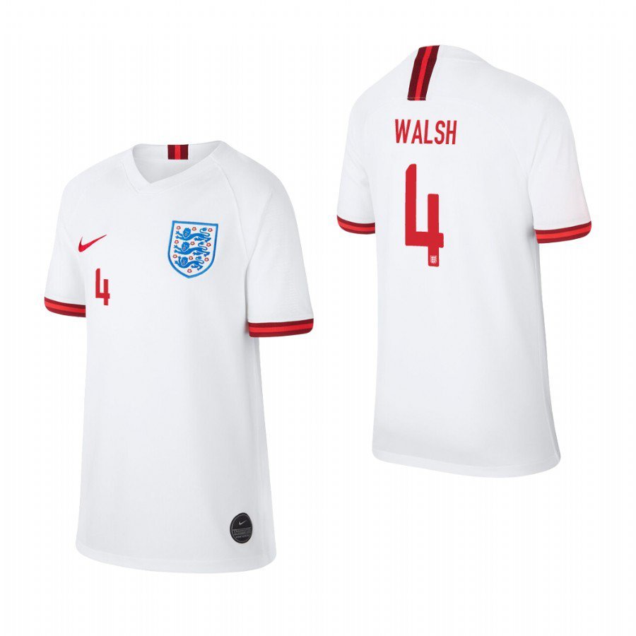 World Cup England Team Home White Keira Walsh Jersey