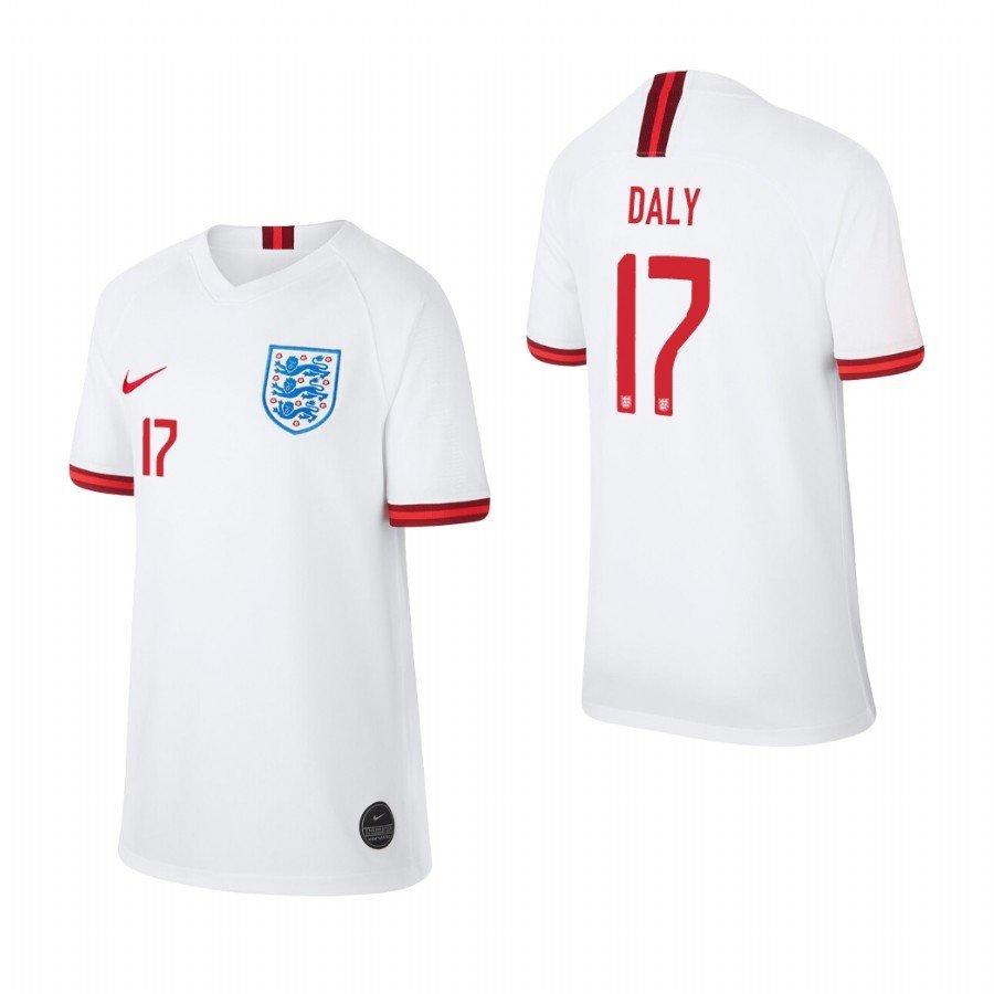 World Cup England Team Home White Rachel Daly Jersey