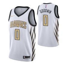 Atlanta Hawks #0 Brandon Goodwin City  Jersey White