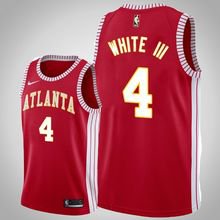 Atlanta Hawks #4 Andrew White Red Jersey Classic