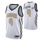 Atlanta Hawks #4 Charlie Brown Jr. City  Jersey White