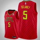 Atlanta Hawks #5 Malcolm Delaney Redtatement  Jersey