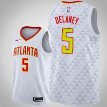 Atlanta Hawks #5 Malcolm Delaney White Association Jersey