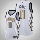 Atlanta Hawks #11 Trae Young City  Jersey White
