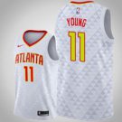 Atlanta Hawks #11 Trae Young White Association Jersey