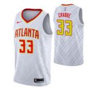 Atlanta Hawks #33 Allen Crabbe White Association Jersey
