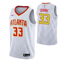 Atlanta Hawks #33 Allen Crabbe White Association Jersey