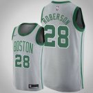 Boston Celtics #28 Jeff Roberson Gray Jersey City