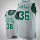 Boston Celtics #36 Marcusmart Gray Jersey City