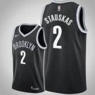 Brooklyn Nets #2 Niktauskas Black Iconbasketball  Jersey