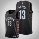 Brooklyn Nets #13habazz Napier BlackCity Jersey
