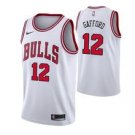 Chicago Bulls #12 Daniel Gafford White basketball  Jerseytitched