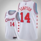 Chicago Bulls #14 JaKarrampson White Jersey City