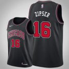 Chicago Bulls #16 Paul Zipser Blacktatement  Jersey