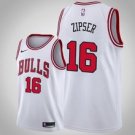 Chicago Bulls #16 Paul Zipser White Jerseytitched
