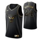 Chicago Bulls #24 Lauri Markkanen Black Golden  Jersey
