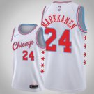 Chicago Bulls #24 Lauri Markkanen White Jersey City