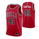 Chicago Bulls #41 Jakarrampson Red Icon Jerseytitched