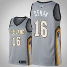 Cleveland Cavaliers #16 Cedi Osman Gray Jersey City