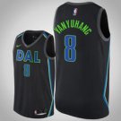 Dallas Mavericks #8 Ding Yanyuhang Black Jersey - City