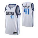 Dallas Mavericks #41 Dirk Nowitzki White basketball  Jersey