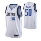 Dallas Mavericks #50alah Mejri White basketball  Jersey
