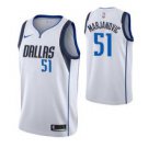 Dallas Mavericks #51 Boban Marjanovic White basketball  Jersey