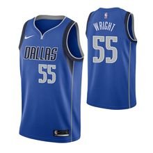 Dallas Mavericks #55 Delon Wright Blue Icon  Jersey