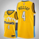 Denver Nuggets #4 Paul Millsap Yellow Jersey